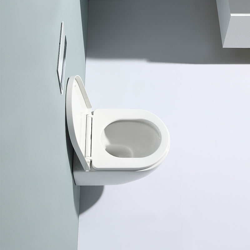 Wall-Mounted 48 cm Toilet Set Ceramic Two-Piece Rimless P-Trap