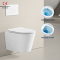 European Design Hidden Water Tank Wall Mounted Rimless Tornado Flush Ceramic Toilet
