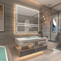 Modern European Style Wall-Mounted Wooden Vanity Cabinet with Mirror - Hotel Bathroom Furniture