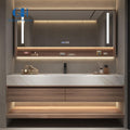 Wholesale Bathroom Vanity Cabinets with Single/Double Sinks & Mirror - Hotel Bathroom Furniture