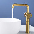 Modern Industrial Style Basin Mixer/ Deck Mounted Bathroom Double Handle
