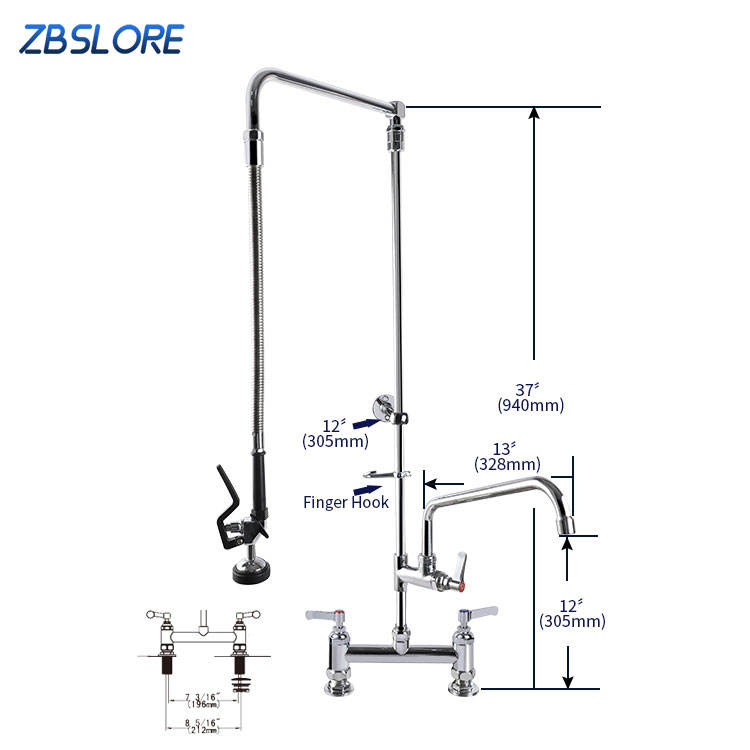 Commercial Sink Mixer with Professional Pre Rinse