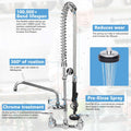 35 Inch Commercial Style Restaurant Sink Water Supply Kit Double Hole Kitchen Mixer