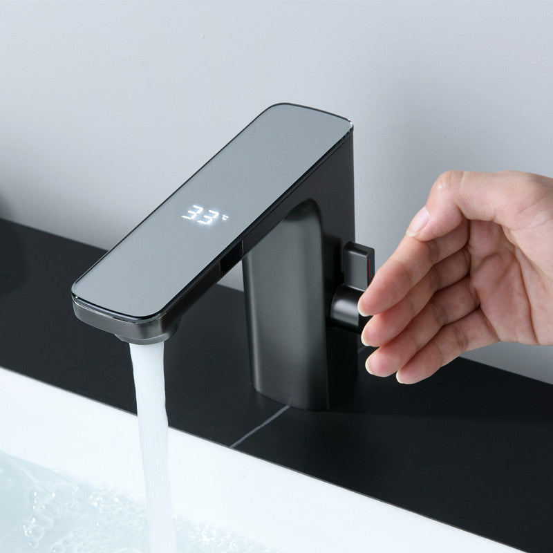 Smart Digital Water Faucet Touchless Bathroom Taps Sensor