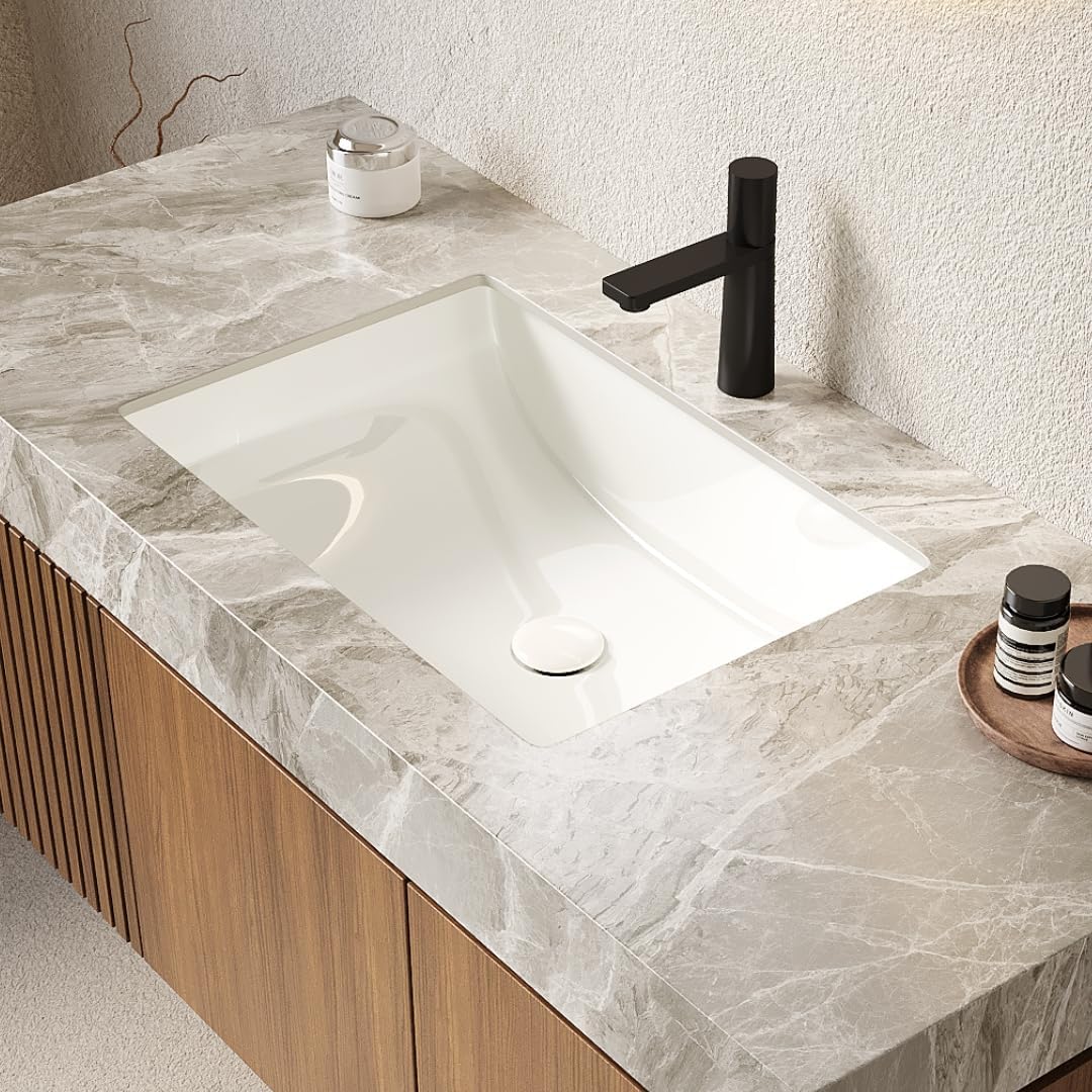 Floating Light Gray Sintered Stone Countertop Wall-Mounted Bathroom Vanity with Sink Drawer and Doors