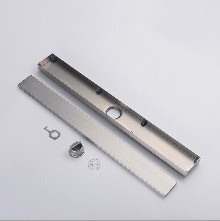 Linear Floor Tile Insert Long Shower Invisible Floor Drain