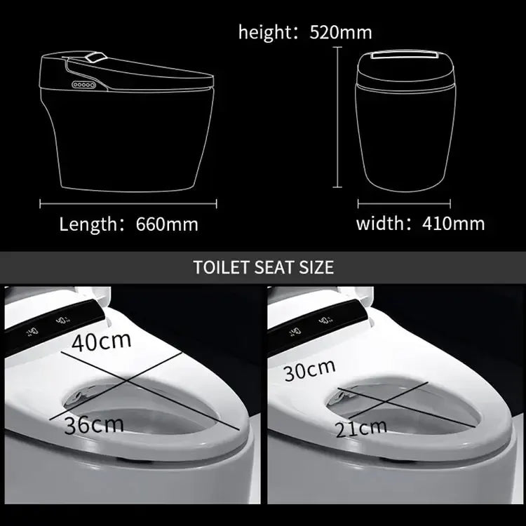 Auto Sensor Flush Open Electric Japanese One Piece Smart Toilet