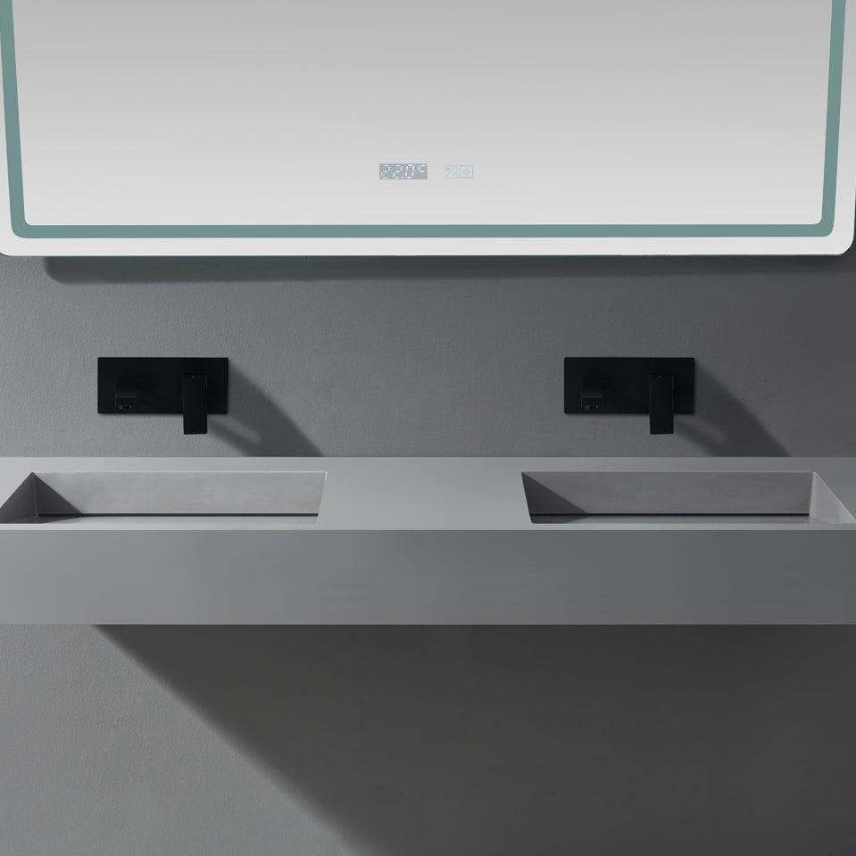 Stone Sink Ceramic Solid Surfaces Cabinet Basin Counter Top Vanity