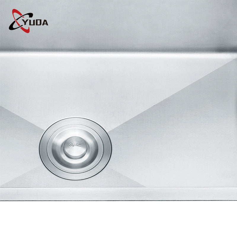 304 Stainless Steel Material Handmade Kitchen Sink with Drainer