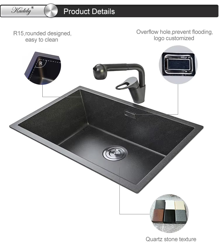 High End Composite Granite Quartz Kitchen/Bathroom Sink