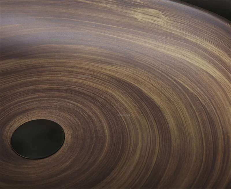 Ceramic Oval Counter Top Art Basin