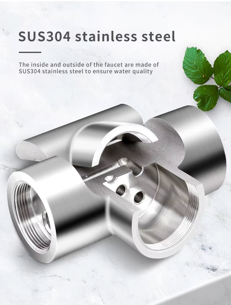 Brushed Matte Bathroom Sink Tap 316 Stainless Steel