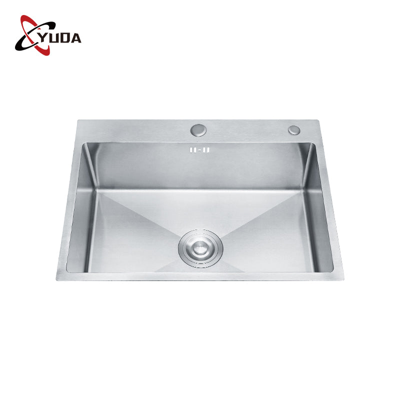 304 Stainless Steel Material Handmade Kitchen Sink with Drainer