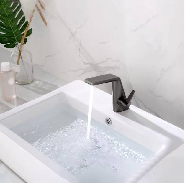 Chrome Luxury Hand Vanity Vessel Sink Deck Mounted Single Handle Single Hole Bathroom Basin Mixer