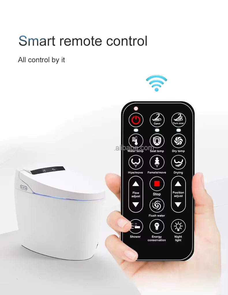 Auto Sensor Flush Open Electric Japanese One Piece Smart Toilet