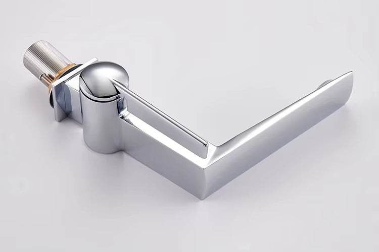 Deck Mounted Single Hole Single Lever Bathroom Sink Faucet