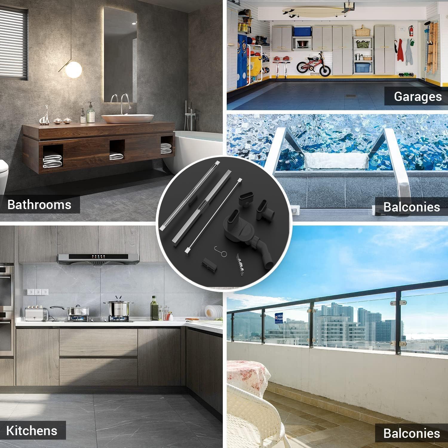 High Quality Stainless Steel 304/316L Linear Shower Floor Drain Modern Slim Design
