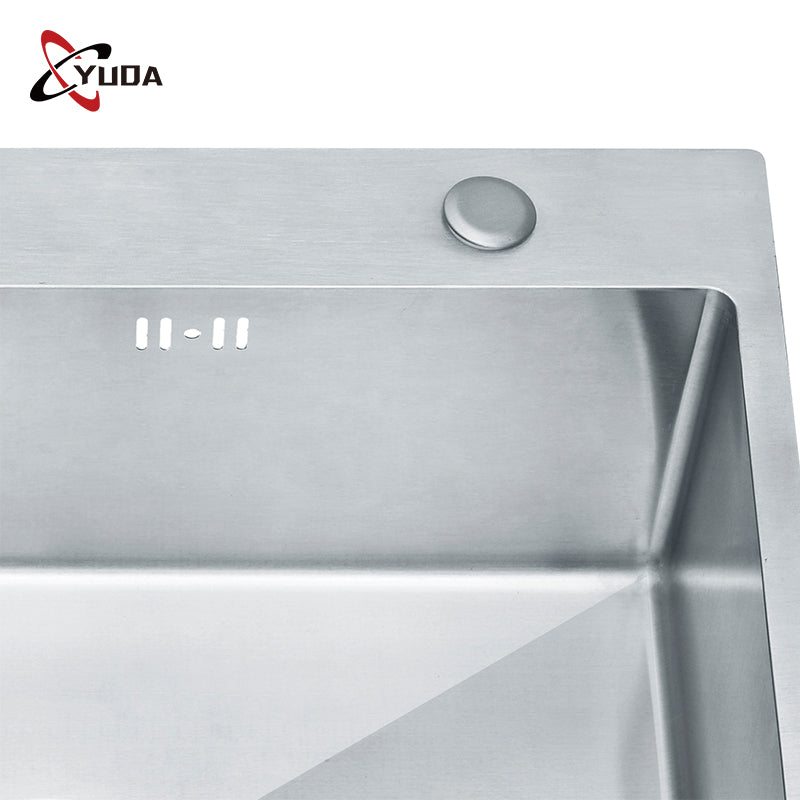 304 Stainless Steel Material Handmade Kitchen Sink with Drainer