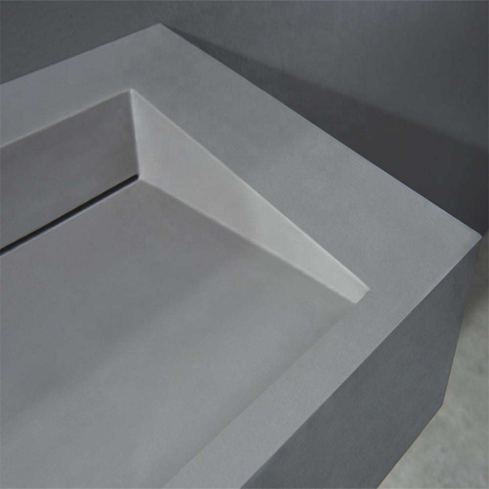 Stone Sink Ceramic Solid Surfaces Cabinet Basin Counter Top Vanity