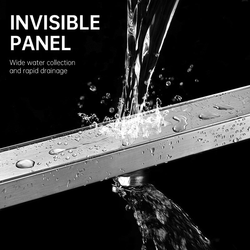 Linear Floor Tile Insert Long Shower Invisible Floor Drain