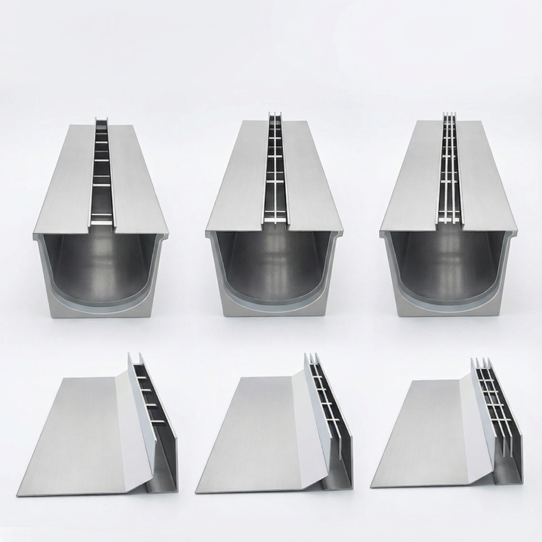 Invisible Tile Insert Linear Floor Drain Stainless Steel Slot Channel for Shower Wet Room