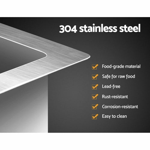 Cefito 30cm x 45cm Stainless Steel Kitchen Sink Under/Top/Flush Mount