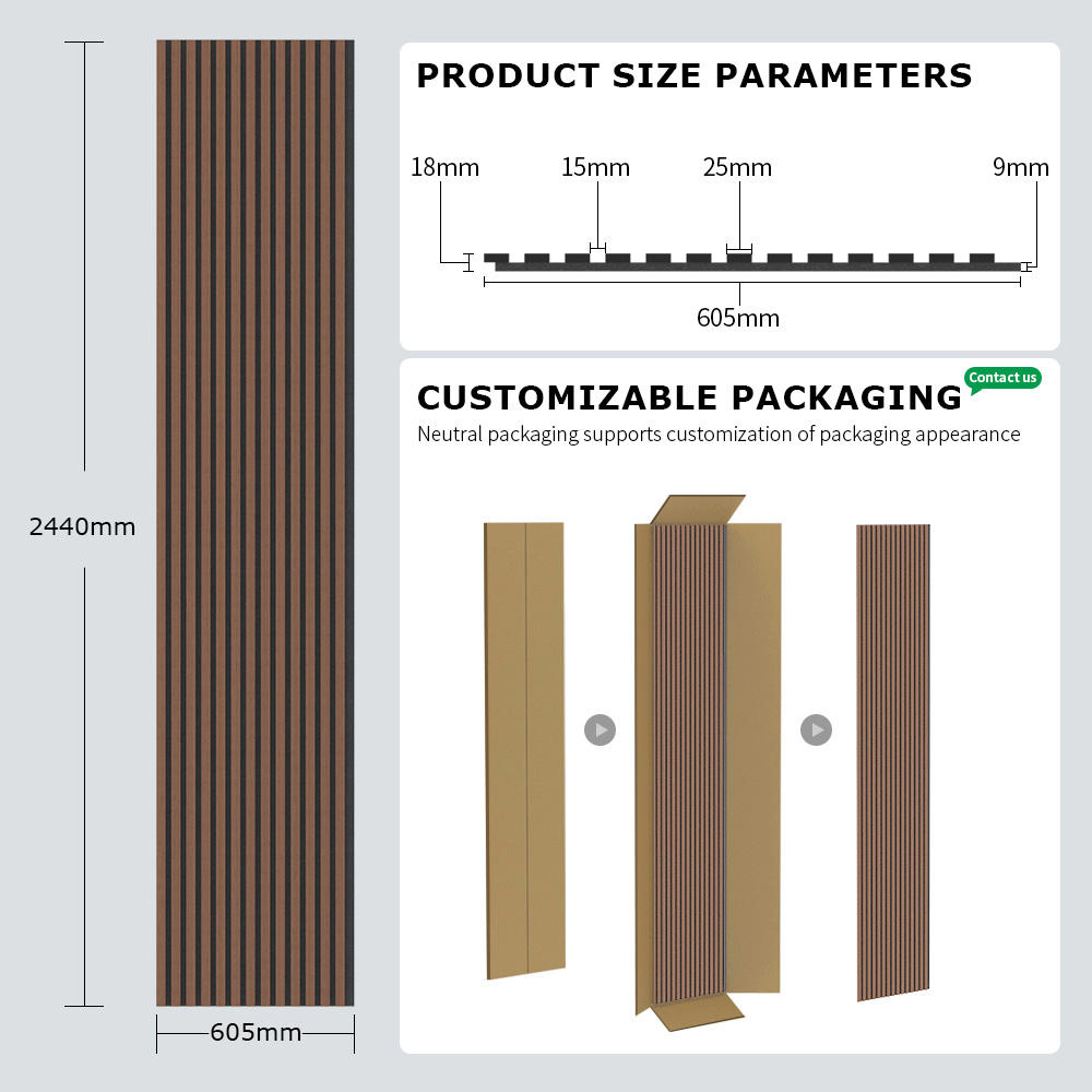 Natural Wood Veneer Acoustic Panels