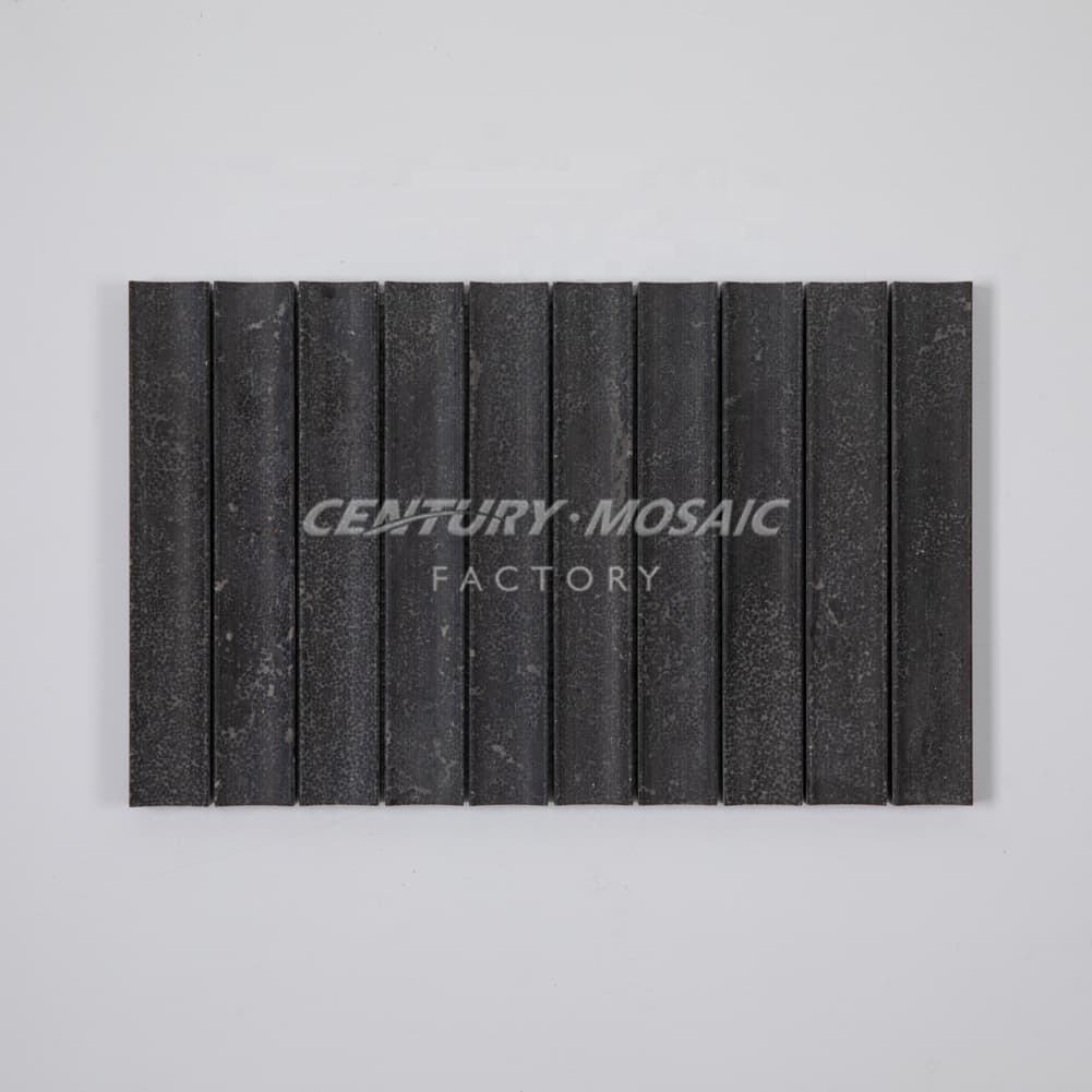 Blue Limestone Mosaic Tile – 320x200mm Classic Parquet Design