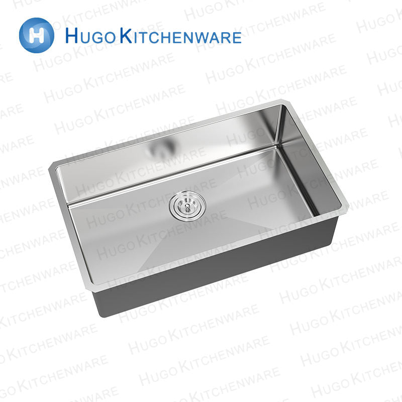 Large Single Bowl Kitchen Sink  Stainless Steel Undermount