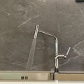Brushed Stainless/Brass Kitchen Sink Mixer Tap Deck Mounted
