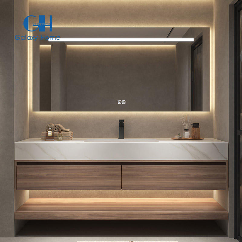 Wholesale Bathroom Vanity Cabinets with Single/Double Sinks & Mirror - Hotel Bathroom Furniture
