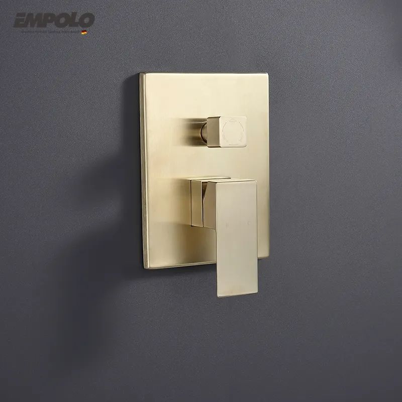 Luxury Brass Black 12 Inch Led Wall Mount Shower Set System Bathroom Concealed Rain Bath Shower Mixer for Hotel