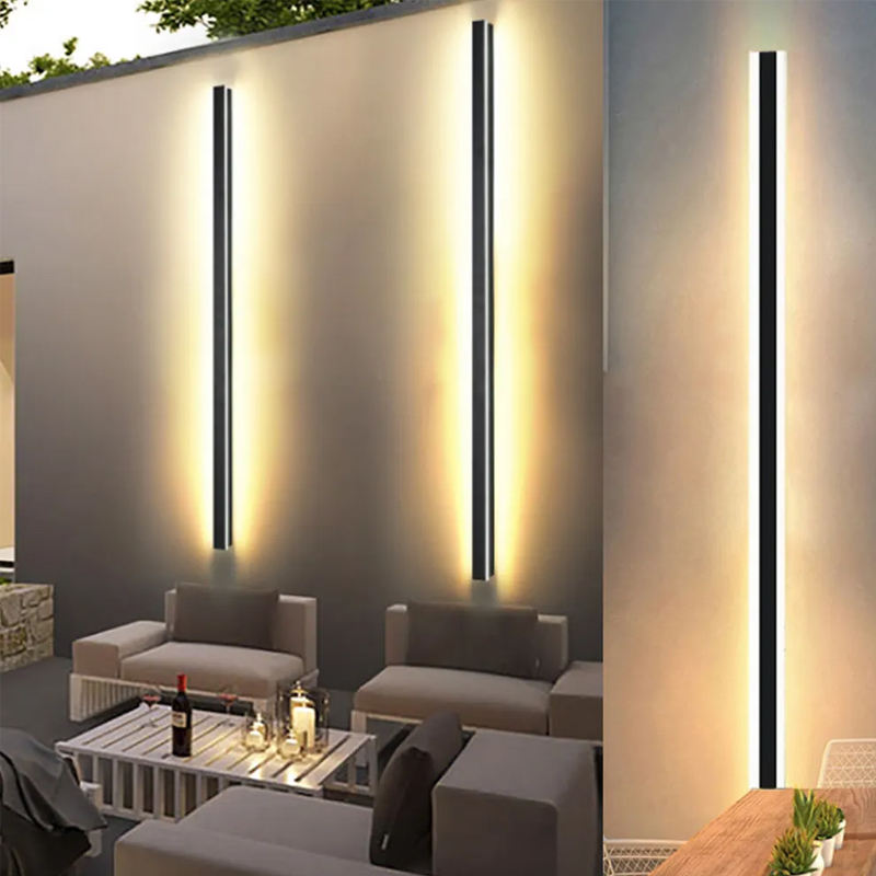 DAWN Outdoor Wall Lamp Waterproof 1800x100x100mm Modern LED Long Strip Wall Light Fixture for Front Porch Garden Lighting