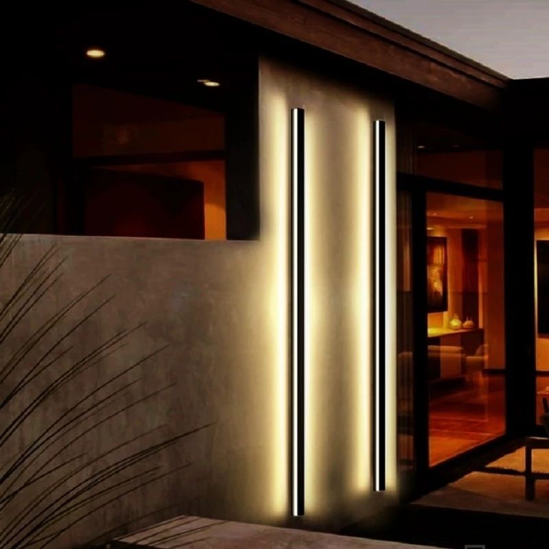 DAWN Outdoor Wall Lamp Waterproof 1800x100x100mm Modern LED Long Strip Wall Light Fixture for Front Porch Garden Lighting