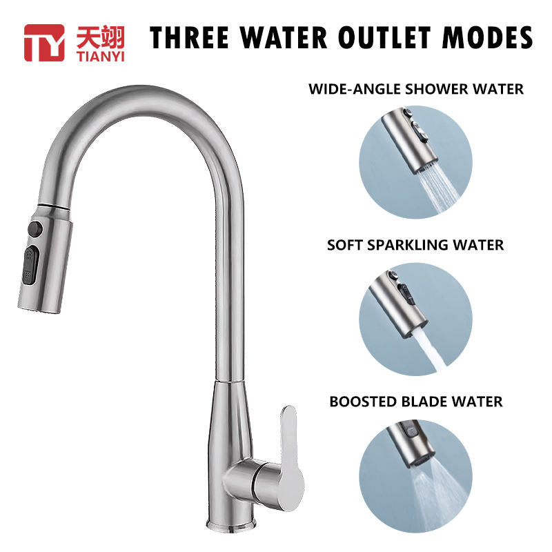 Classic Style 360 Degree Rotating 304 Stainless Steel Material Kitchen Sink Tap