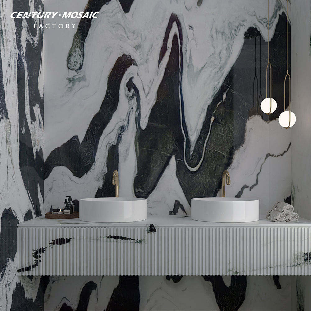 Panda White Marble 1600 mm × 3200mm x 18mm