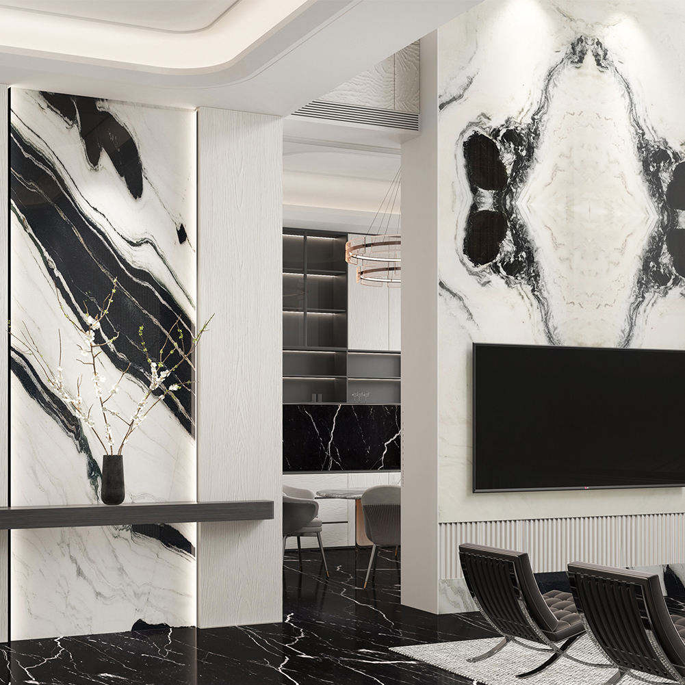 Panda White Marble 1600 mm × 3200mm x 18mm