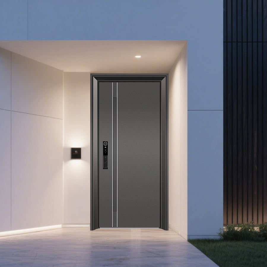 Luxury Design Stainless Steel Entrance Security Door Smart Door