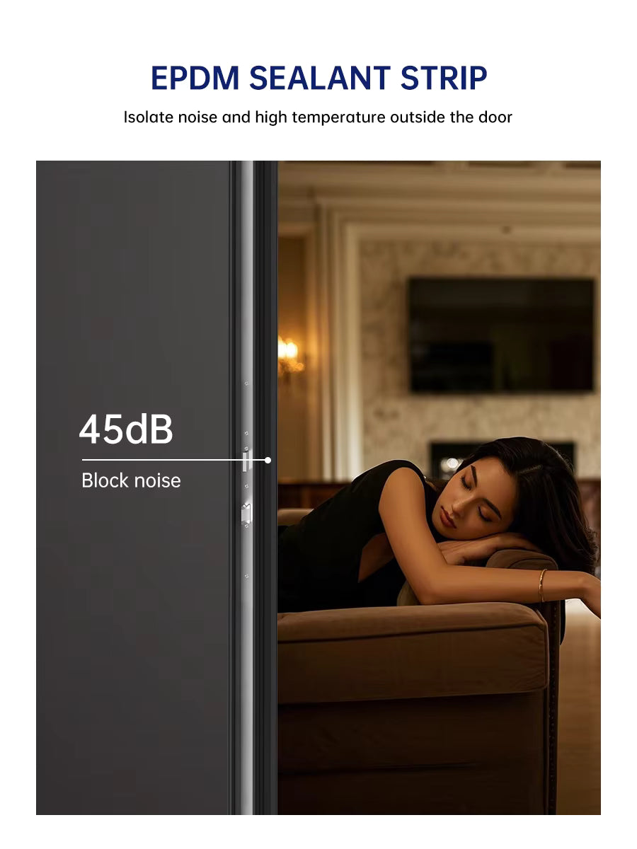 Luxury Design Stainless Steel Entrance Security Door Smart Door