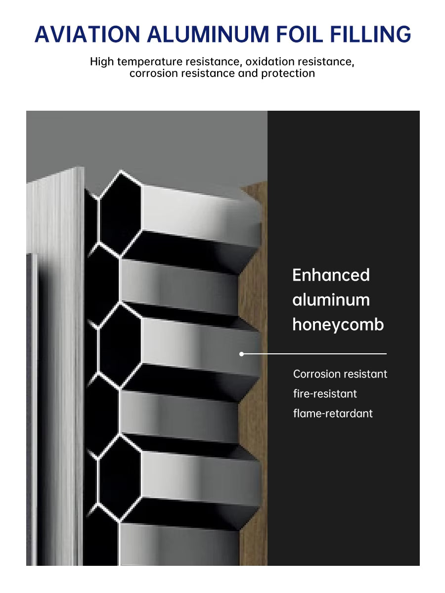 Luxury Design Stainless Steel Entrance Security Door Smart Door