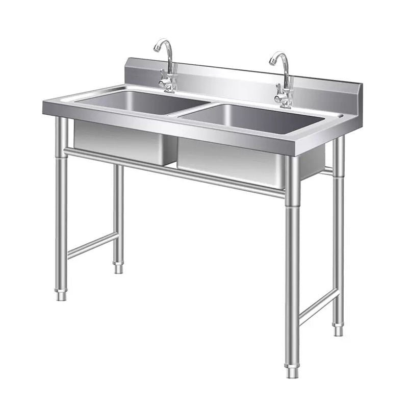 Stainless Steel Single Bowl Sink with Double Bowl & Stand