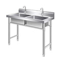 Stainless Steel Single Bowl Sink with Double Bowl & Stand