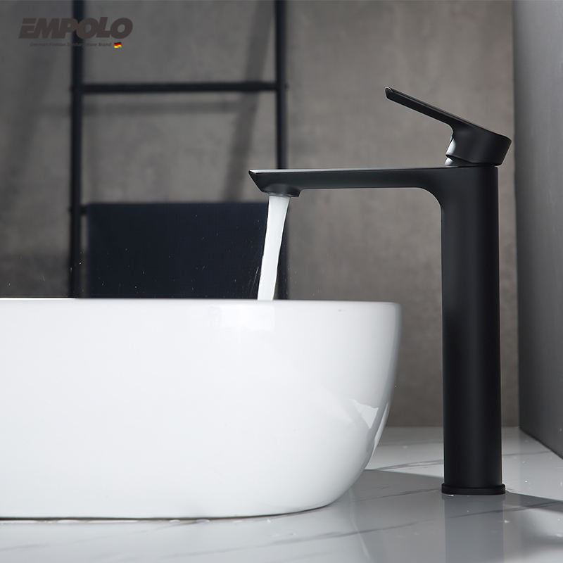 Single Handle Single Lever Washbasin Bathroom High Body Brass Basin Faucet