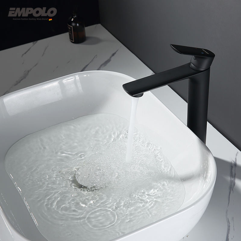 Single Handle Single Lever Washbasin Bathroom High Body Brass Basin Faucet