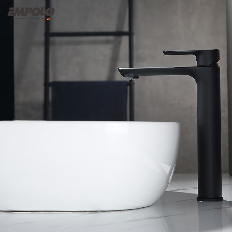 Single Handle Single Lever Washbasin Bathroom High Body Brass Basin Faucet