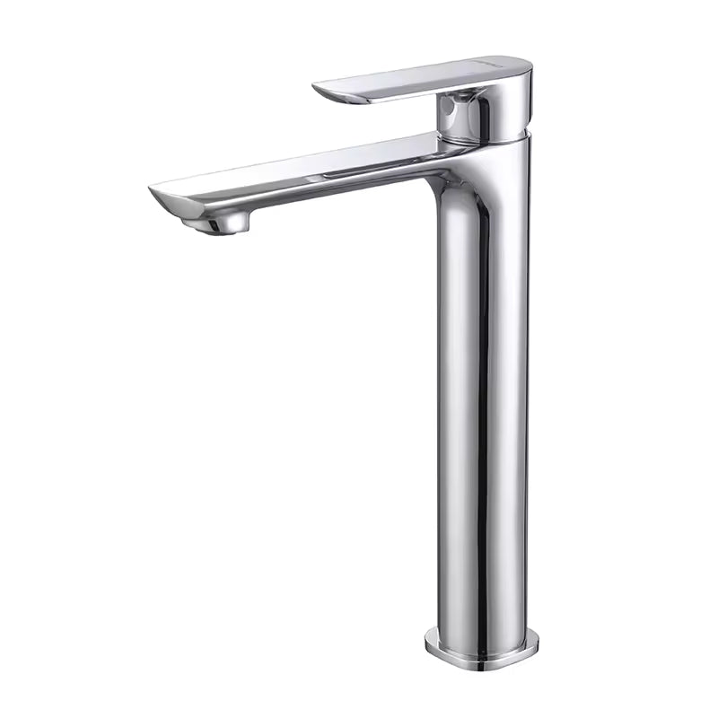 Single Handle Single Lever Washbasin Bathroom High Body Brass Basin Faucet