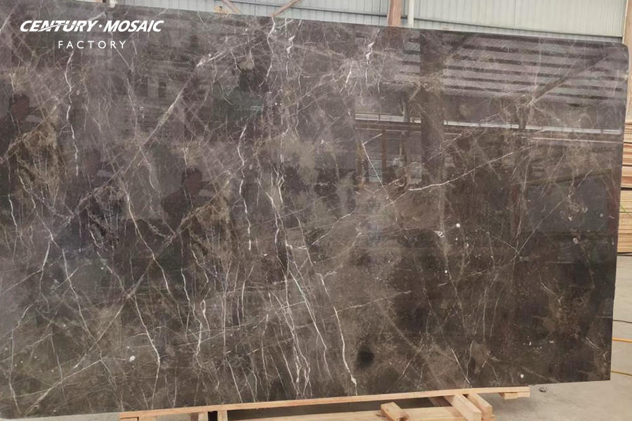 New Zealand Ash Gray Marble Slab Polished Waterproof Wall Floor Slabs