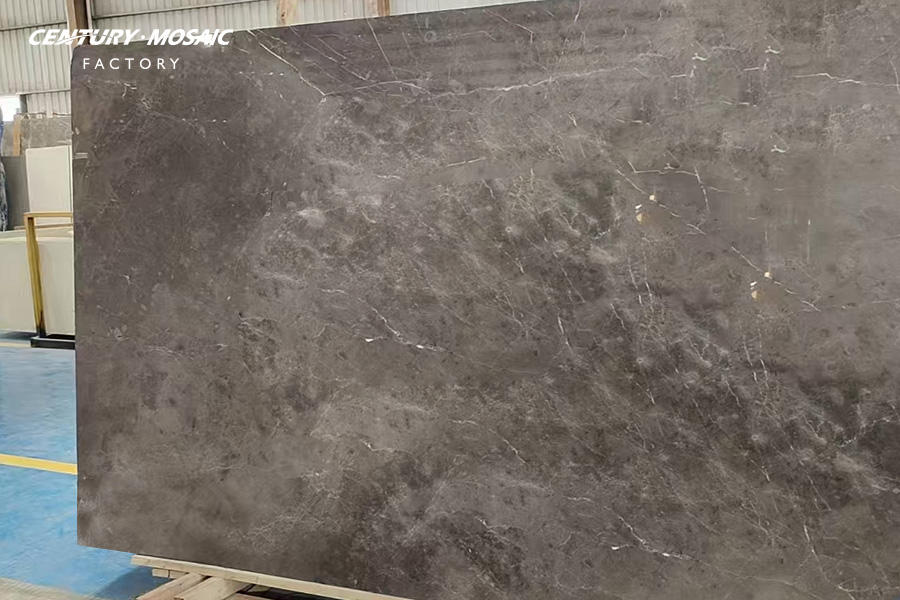 New Zealand Ash Gray Marble Slab Polished Waterproof Wall Floor Slabs