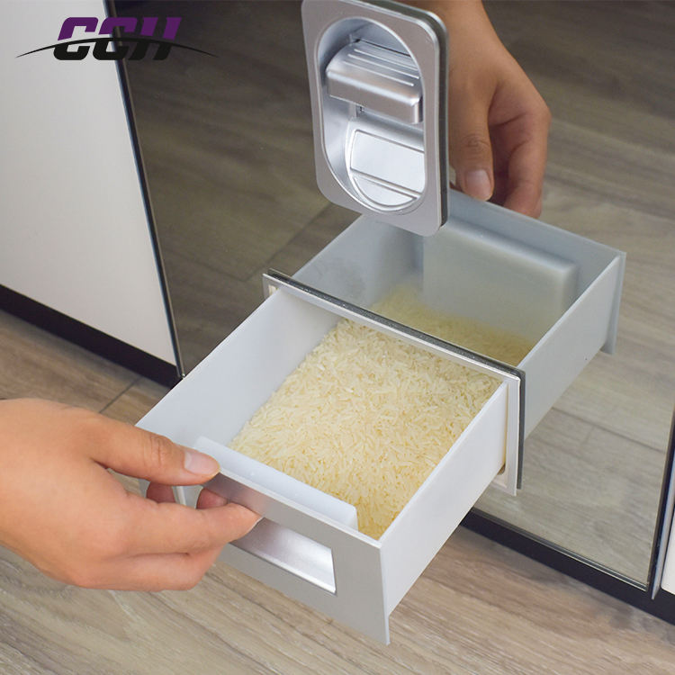 20KG Rice Storage Container Box Kitchen Cabinet Rice Dispenser Rice Bucket Barrel for Kitchen Cabinet