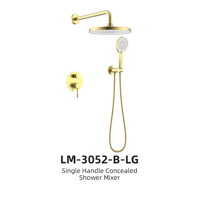 Golden Series Toilet, Wash Basin/Smart Mirror, Shower Drain & Hardware Set